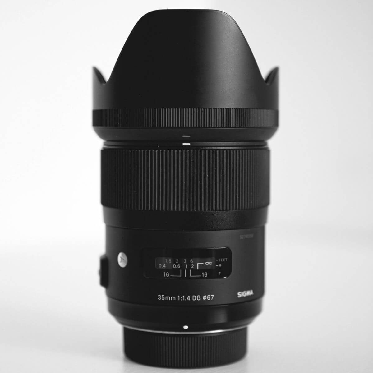 Sigma camera lens.