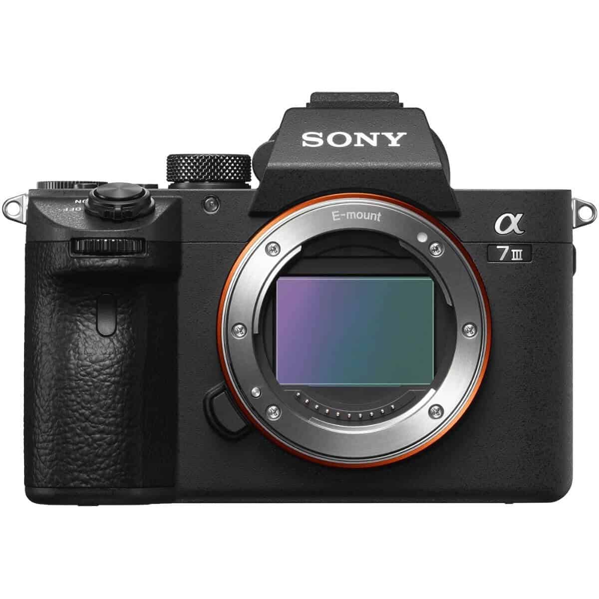 Sony a7 III camera without the lens.