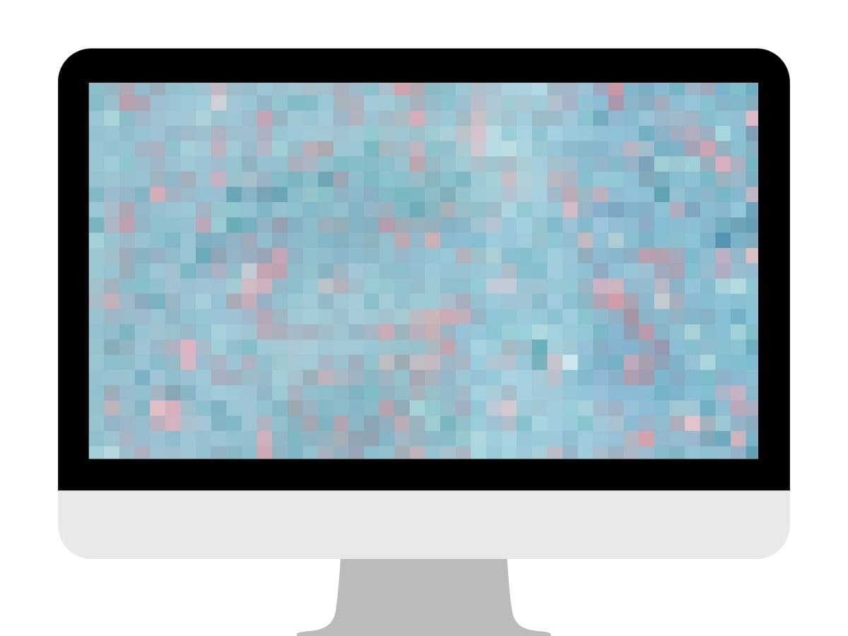 Pixels on a computer screen.