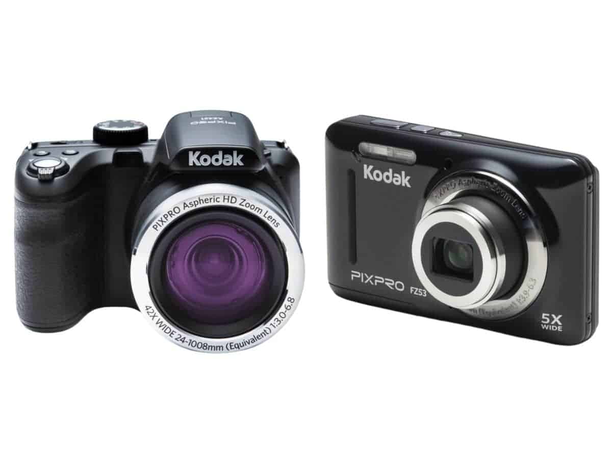 Two Kodak cameras.