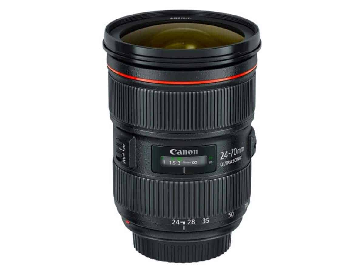 Canon 24 to 70mm f/2.8L camera lens.