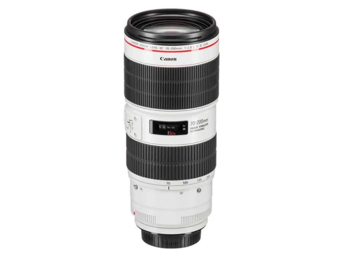 Canon EF 70 to 200mm camera lens.