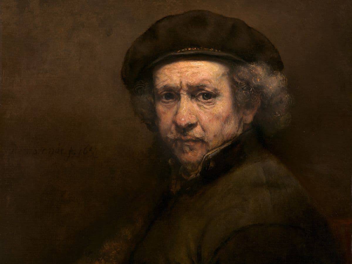 Self-portrait by Rembrandt Harmenszoon van Rijn.