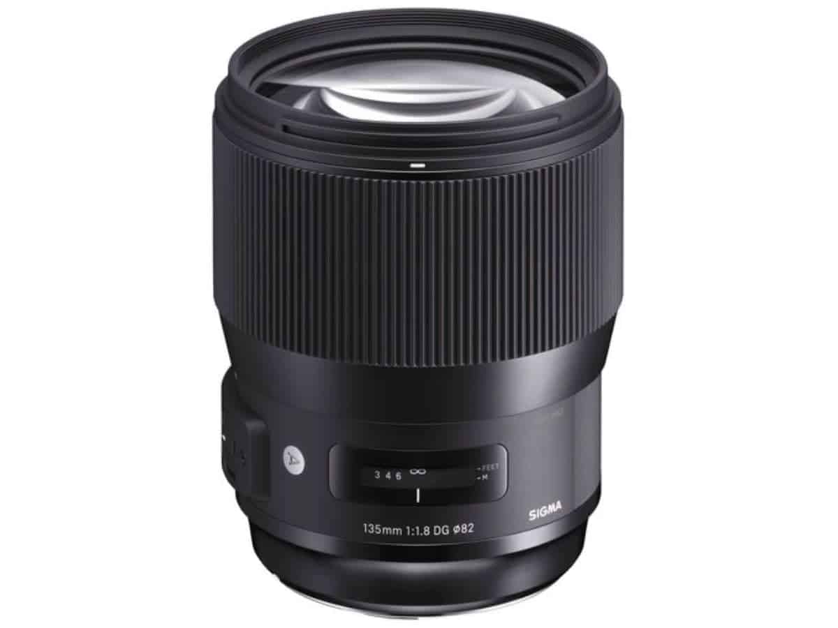 Sigma 135mm Art lens for Canon EF-mount cameras.