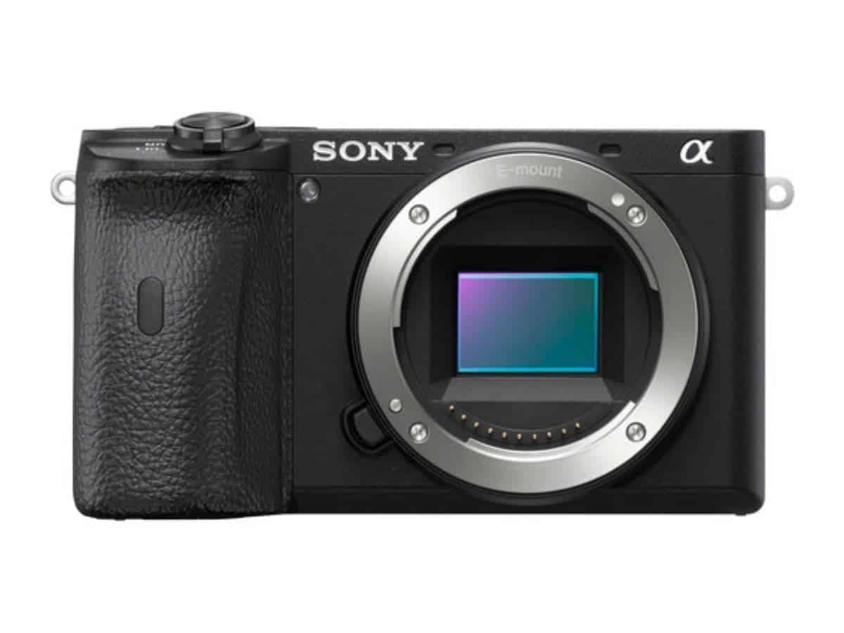 Sony a6600 camera without the lens.