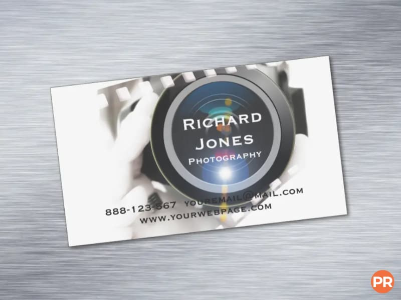 Magnetic business card.